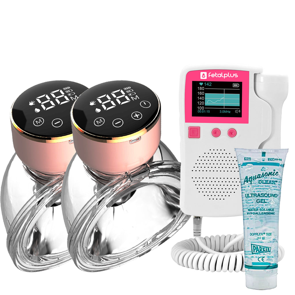 At-home Fetal Doppler & 3.0 Wearable Breast Pump Double Pack Bundle